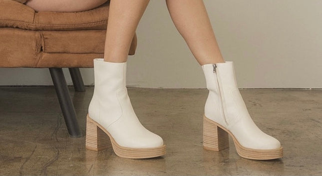 Alex Booties - White