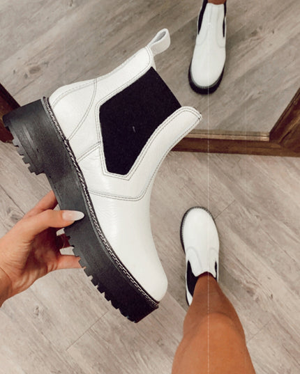 Mason Booties - Black/White