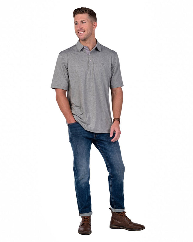 Southern Shirt Grayton Heather Polo SS - Sage
