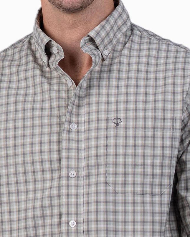 Southern Shirt Chandler Check LS - Moss Green