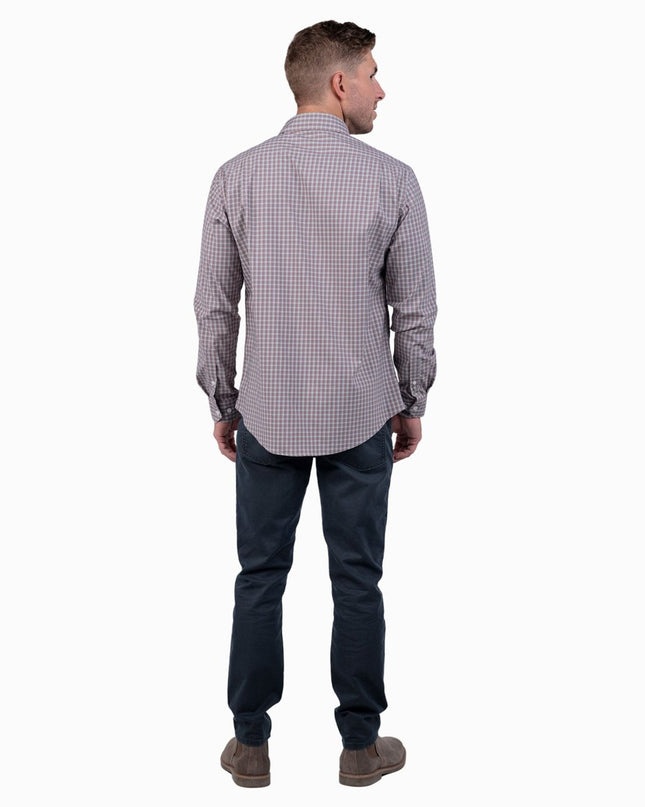 Southern Shirt Lawrence Check LS - Brushed Nickel